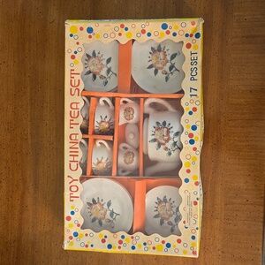 Vintage R Simpson Co Children's Toy China Tea Set in box Japan